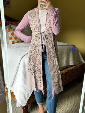 RONCARATI Lavender Leather Top / Jacket